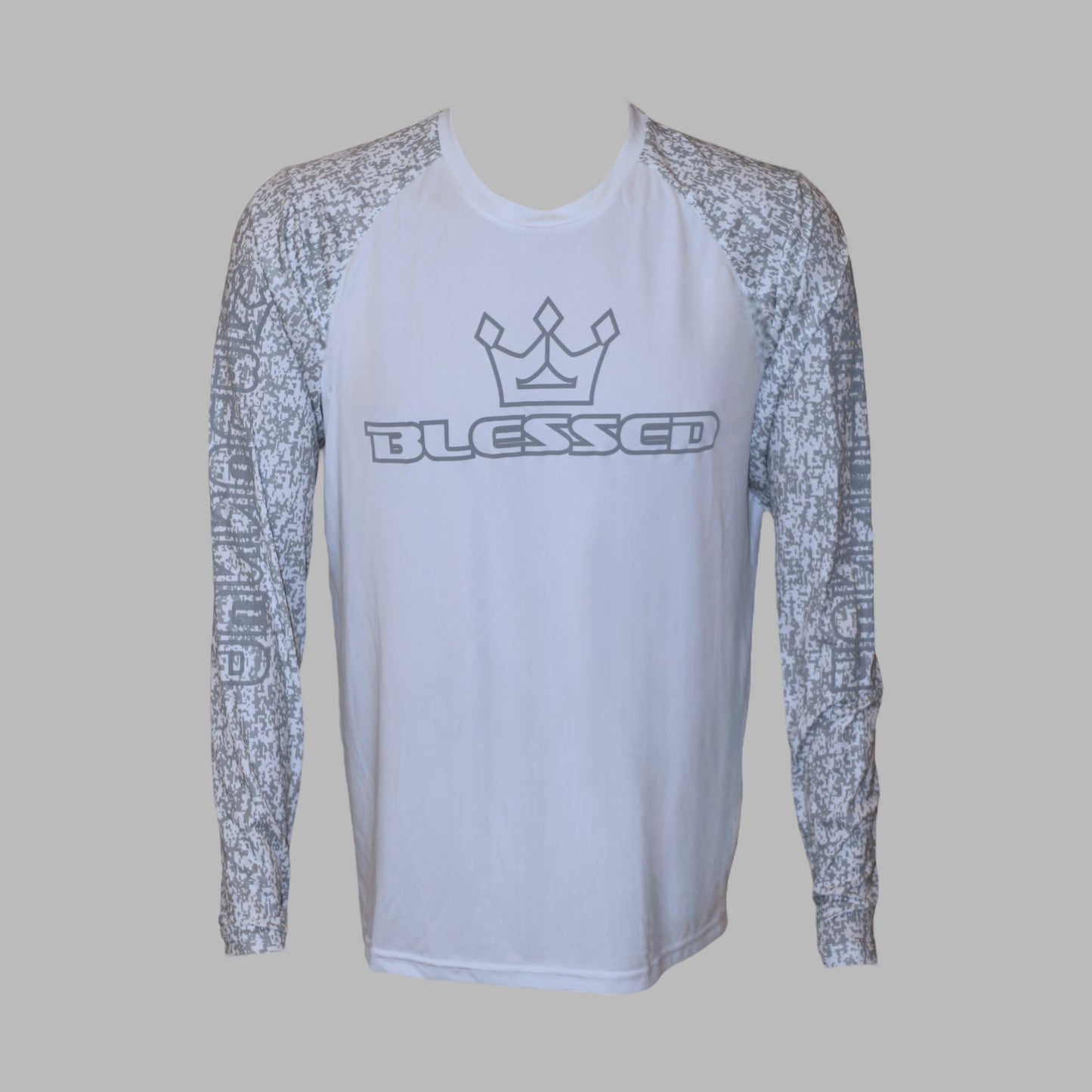 Men's Long Sleeve White Camo